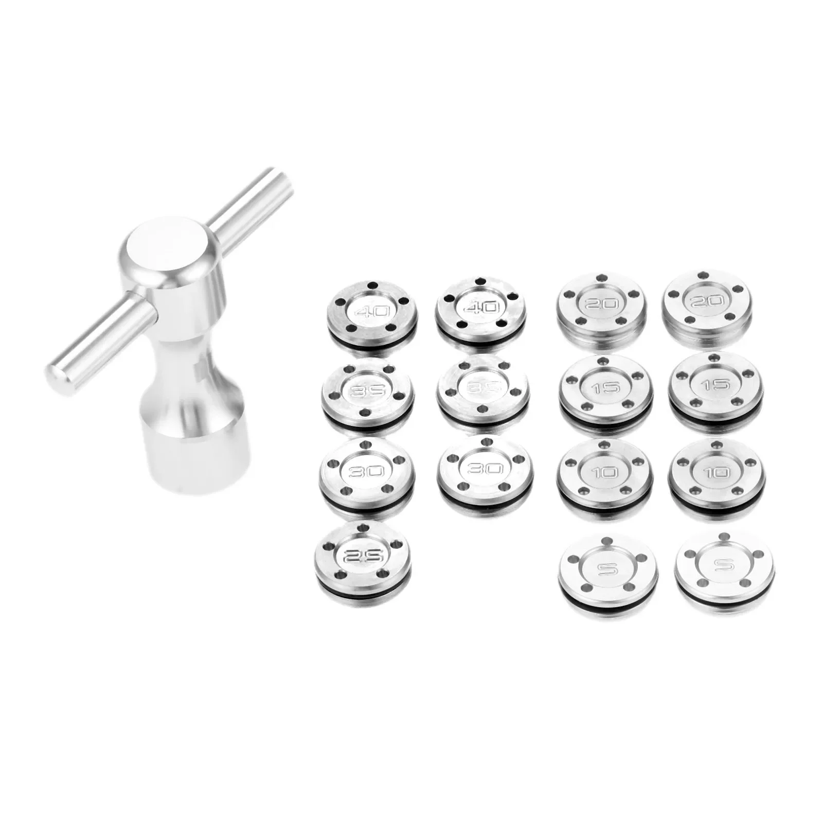 2Pcs Silver Metal Golf Club He - Golf Equipment Weight recension och pris
