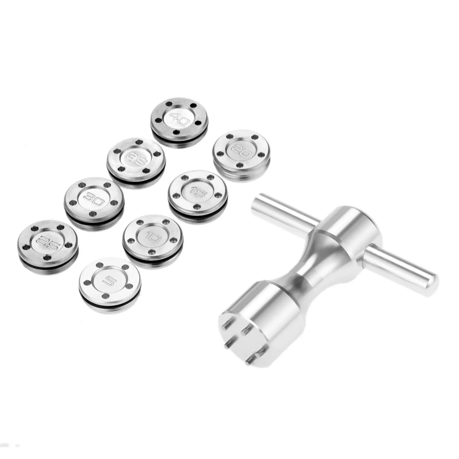 2Pcs Silver Metal Golf Club He - Golf Equipment Weight recension och pris