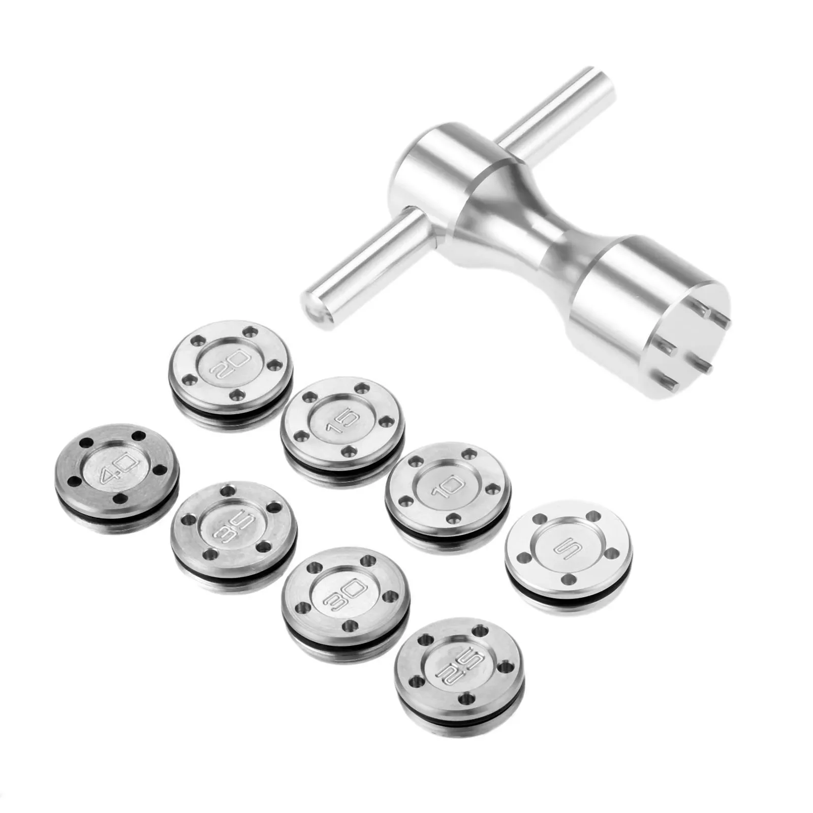 2Pcs Silver Metal Golf Club He - Golf Equipment Weight recension och pris