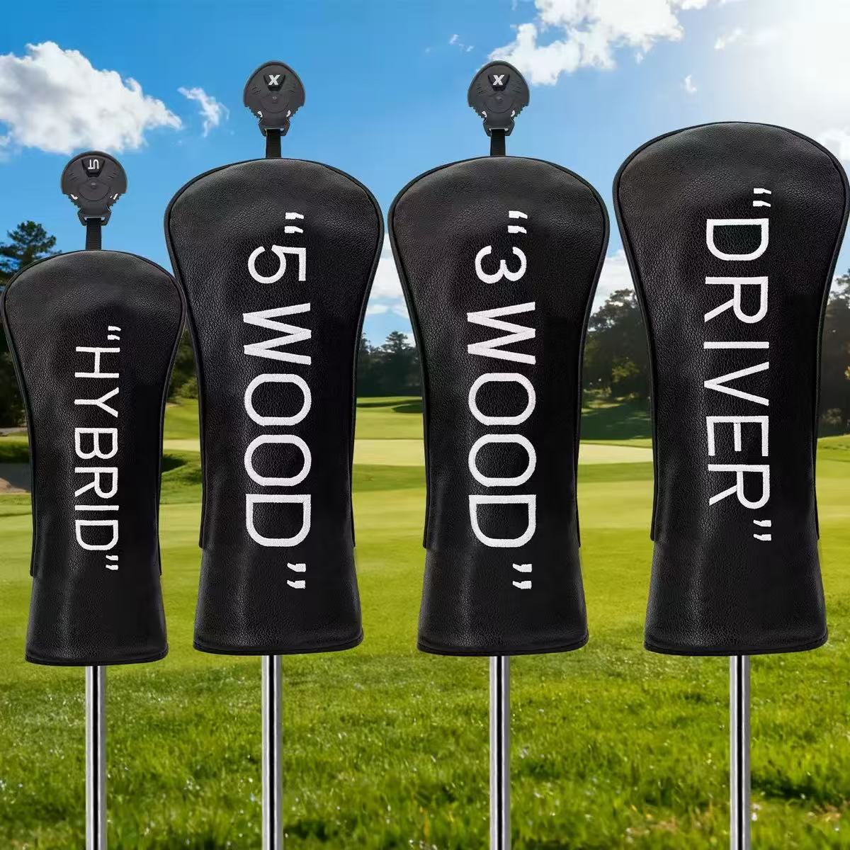 4Pcs PU Golf Club Headcovers G - Golf Driver recension och pris